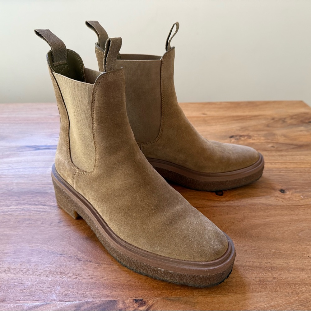 Loeffler Randall “Raquel” Chelsea Boots - Tan Suede - sz 8